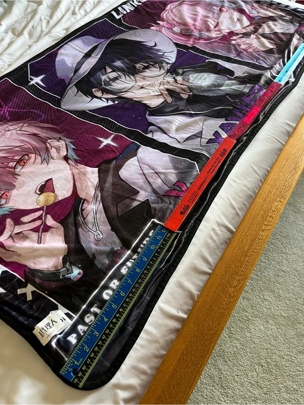 Bilibili Link Click Anime Fleece Throw Blanket 80x153cm 100% Polyester Multicolo